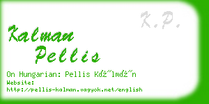 kalman pellis business card